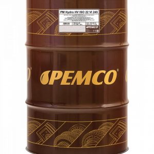 Гидравлическое масло PEMCO Hydro HV ISO 22 VI 245 синтетическое, 208л (PM2204-DR)