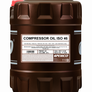 Компрессорное масло PEMCO Compressor Oil ISO 46 минеральное, 20л (PM2901-20)