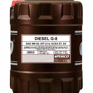 Моторное масло PEMCO DIESEL G-8 UHPD 5W-30 CL-4 синтетическое, 20л (PM0708-20)