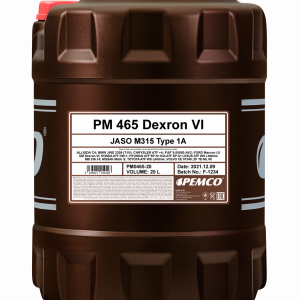 Трансмиссионное масло PEMCO 465 Dexron VI синтетическое, 20л (PM0465-20)